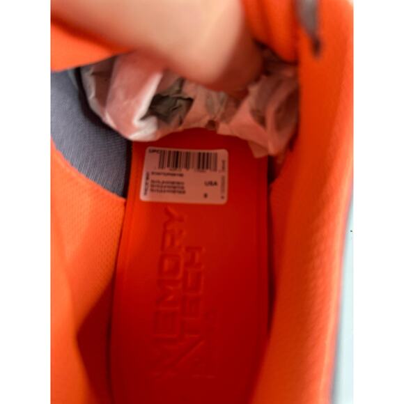 Reebok Gray and Orange Women's Sneakers - Picture 5 of 11